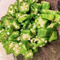 こずっぺ's cooksnap of when they made 片付けラクラク♡オクラ＊レンチン.