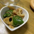ゆいランラン's cooksnap of when they made レンコンとピーマンの変わりきんぴら.