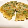 alice57's cooksnap of when they made セロリの葉消費☆ヘルシーチヂミ.