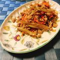 yesmama's cooksnap of when they made 挽肉入り人参とごぼうのクミンきんぴら.