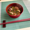 FGO☆'s cooksnap of when they made 生椎茸とわかめの味噌汁.