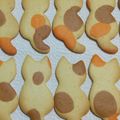 smileぺんちゃん's cooksnap of when they made 三色がキュートなミケ猫クッキー.