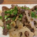 happyのり's cooksnap of when they made 簡単！蓮根と牛肉のピリ辛オイスター炒め♪.