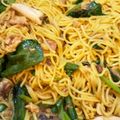 ねこねこさーん's cooksnap of when they made ☺小松菜と鯖水煮缶の簡単カレー焼きそば☺.
