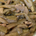 まぐきち's cooksnap of when they made 紅ずいきと薄揚げの煮物.
