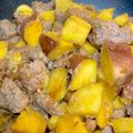 やよい・M's cooksnap of when they made あったかご飯に☆さつま芋と豚挽肉そぼろ.