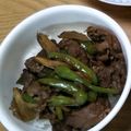みぃくんのママ's cooksnap of when they made 簡単♪ピーマンとごぼうの牛丼.