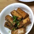 みぃくんのママ's cooksnap of when they made 簡単ヘルシー！厚揚げのサイコロステーキ丼.