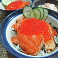 イベ長's cooksnap of when they made ＊いくらとサーモンのさっぱり親子丼＊.
