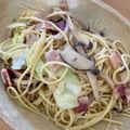 ☆ayumikan☆'s cooksnap of when they made ベーコンときのこの☆バター麺つゆパスタ♪.