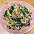 kayokopon☆'s cooksnap of when they made レンジで簡単！豚茄子小松菜の炒め物.