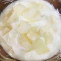 もちっこ橙色's cooksnap of when they made ヨーグルトに、ハニーなナシ♪.