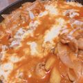 ﾖﾝｱ's cooksnap of when they made 辛くない！子供も一緒にチーズダッカルビ♡.