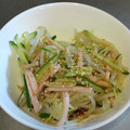 nyangomama's cooksnap of when they made もやしときゅうりとハムの中華和え.