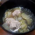 おみどん's cooksnap of when they made 肉団子の春雨スープ.
