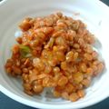 ひんべえ's cooksnap of when they made おひとりさまの納豆に豆板醤.