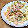 suu's cooksnap of when they made マカロニサラダ♪きゅうりハムマヨネーズ.
