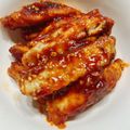 まみの✧ごはん's cooksnap of when they made 揚げない手羽中ヤンニョムチキン。簡単！.