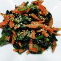 飲んだくれよーちゃん's cooksnap of when they made あと一品☆人参とほうれん草の味噌ごま和え.