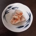 トリノオリンピック☆'s cooksnap of when they made 生鮭白子の湯引き～みぞれ添え.