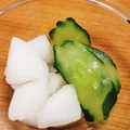 Emihann's cooksnap of when they made 大根と胡瓜の漬物.