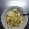 彩音ｍａｍａ's cooksnap of when they made ◇バナナきなこハチミツ・ヨーグルト◇.
