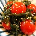 toriatama's cooksnap of when they made トマトとワカメのサラダ.
