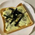 sayaendo＊'s cooksnap of when they made 朝から幸せ♡塩昆布の和風トースト.