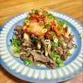 ねっちゃんっ's cooksnap of when they made 牛肉のスタミナ炒めキムチ盛り.
