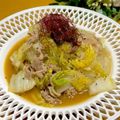 ルパンのかあさん☆彡's cooksnap of when they made 楽うま♡白菜と豚バラの味噌バター煮.