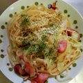 しおりと仲良し☆'s cooksnap of when they made 簡単☆激旨！キャベツとウィンナーのパスタ.