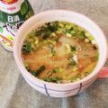 あーこ姐's cooksnap of when they made 白菜の味噌汁にヘルシ～擦り胡麻とえごま油.