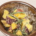 みねのりか's cooksnap of when they made さつまいもとインゲンの胡麻マヨサラダ.