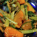 えりぺこ's cooksnap of when they made 小松菜とかぼちゃのごま和え♪.