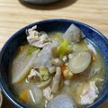 島袋n's cooksnap of when they made 温まる♪冬の味覚でほっこり豚汁（みそ汁）.