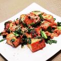 Dellaたん's cooksnap of when they made 厚揚げと豚肉のオイスターソース炒め.