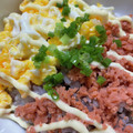 amileamila's cooksnap of when they made 鮭と卵の丼☆マヨネーズのせ.
