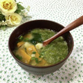 toraちゃん♪'s cooksnap of when they made 簡単♡かぼちゃとめかぶの味噌汁♡.