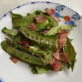 gohanちゃん's cooksnap of when they made シャキシャキ！シカクマメのガーリック炒め.