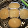 Chippy♪♪♪'s cooksnap of when they made 離乳食後期〜米粉入りきなこバナナ蒸しパン.