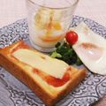 クックHG9V8Y☆'s cooksnap of when they made おひとりさまのチーズとジャムのトースト.