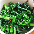 Emihann's cooksnap of when they made 冬の旬菜を使ったきくなのナムルのレシピ★.