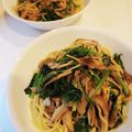 フリースタイル☆'s cooksnap of when they made 舞茸とほうれん草のパスタ、バター醤油味.