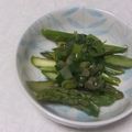 きらり流れ星's cooksnap of when they made アスパラガスの焦がしにんにくねぎ醤油.