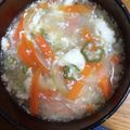 手抜きクック's cooksnap of when they made 卵白消費！おくらのふわふわスープ.