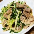 ○●ちょこ●○'s cooksnap of when they made 水菜大量消費♪豚バラ水菜炒め♪.