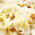 earth。's cooksnap of when they made もう一品に！春キャベツと油揚げの白だし煮.