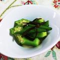 SP♪'s cooksnap of when they made ✴︎塩オクラ✴︎オクラの浅漬け.