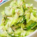 U☆kaoru's cooksnap of when they made 簡単☆キュウリとキャベツのツナマヨ和え.