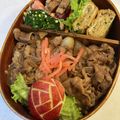 yu🐓's cooksnap of when they made のっけ弁当(牛丼).